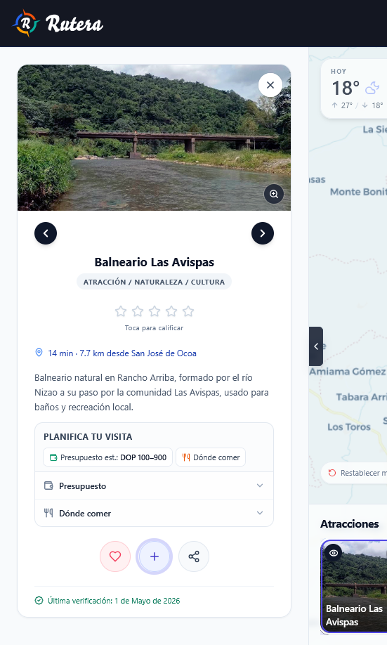 Placeholder: ficha de escritorio con Añadir al viaje