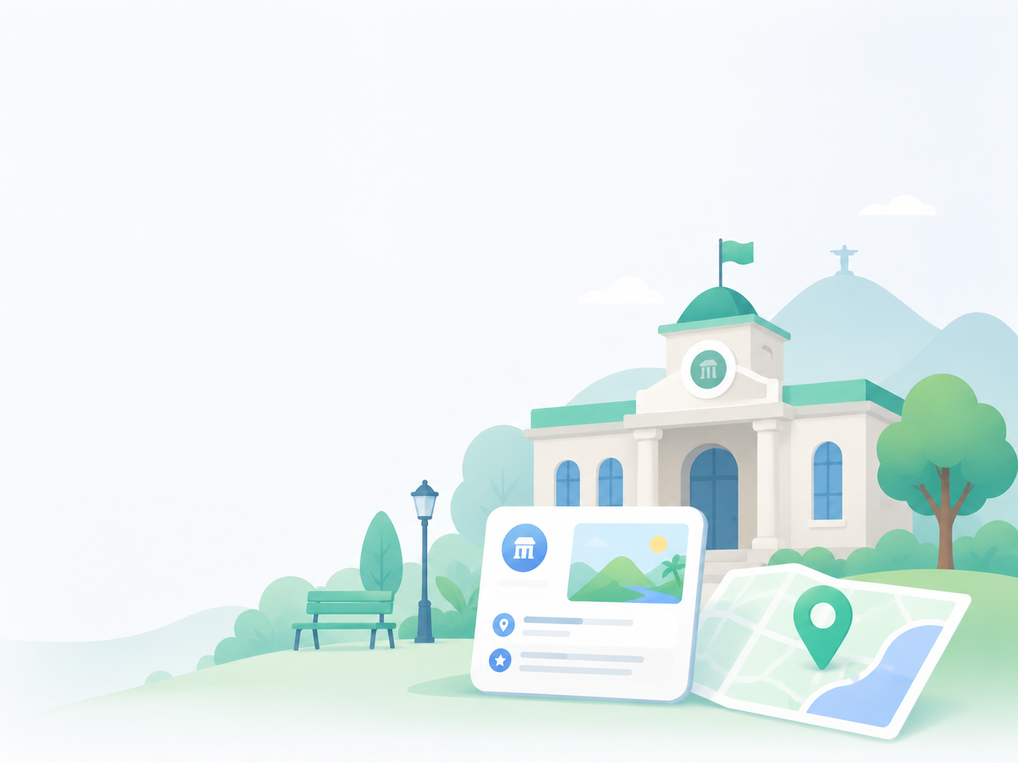 Placeholder: destino institucional en el mapa de Rutera